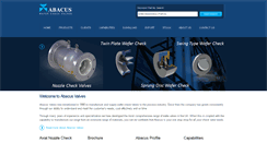 Desktop Screenshot of abacusvalves.com